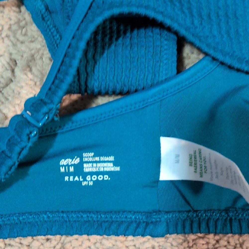 Aerie Blue Ribbed Bikini Set - Picture 5 of 5